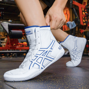 专业拳击鞋男女训练散打鞋低帮自由搏击鞋格斗鞋专用泰拳鞋摔跤鞋