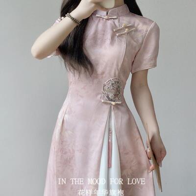 【花样年华旗袍】奥黛新中式少女年轻款改良国风气质日常连衣裙