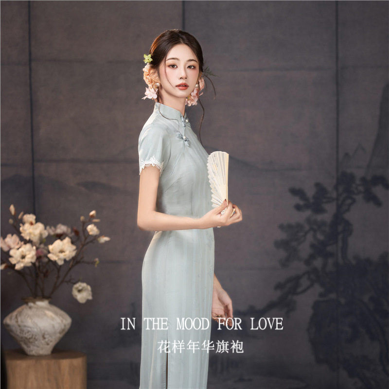 四小姐花样年华旗袍新中式改良女2026新款夏季短袖立领年轻款气质