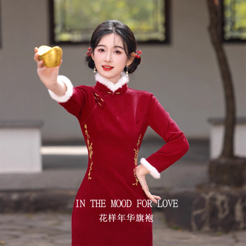 红色敬酒服2025新款13