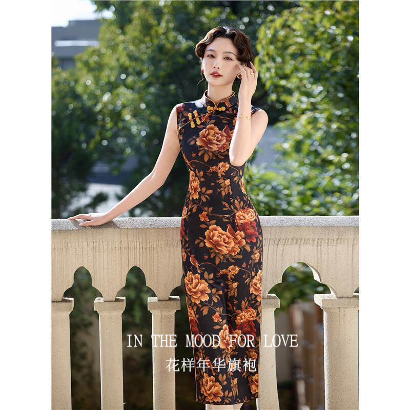 2026新中式妈妈复古礼服裙