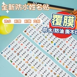 Детская водостойкая нервущаяся именная наклейка для детского сада для школьников