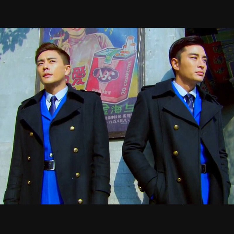 秋冬男装外套韩版修身风衣日韩系呢料大衣中长款风衣FK02M-5XL,男装毛呢大衣,四季星座1205