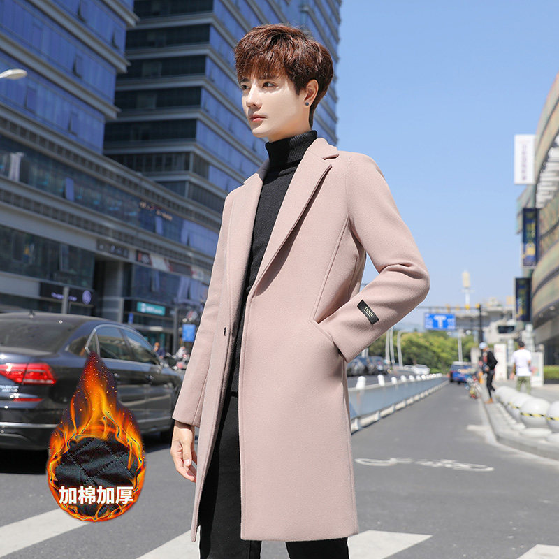 2021宽松呢大衣风衣男1205F33p55,男装毛呢大衣,四季星座1205