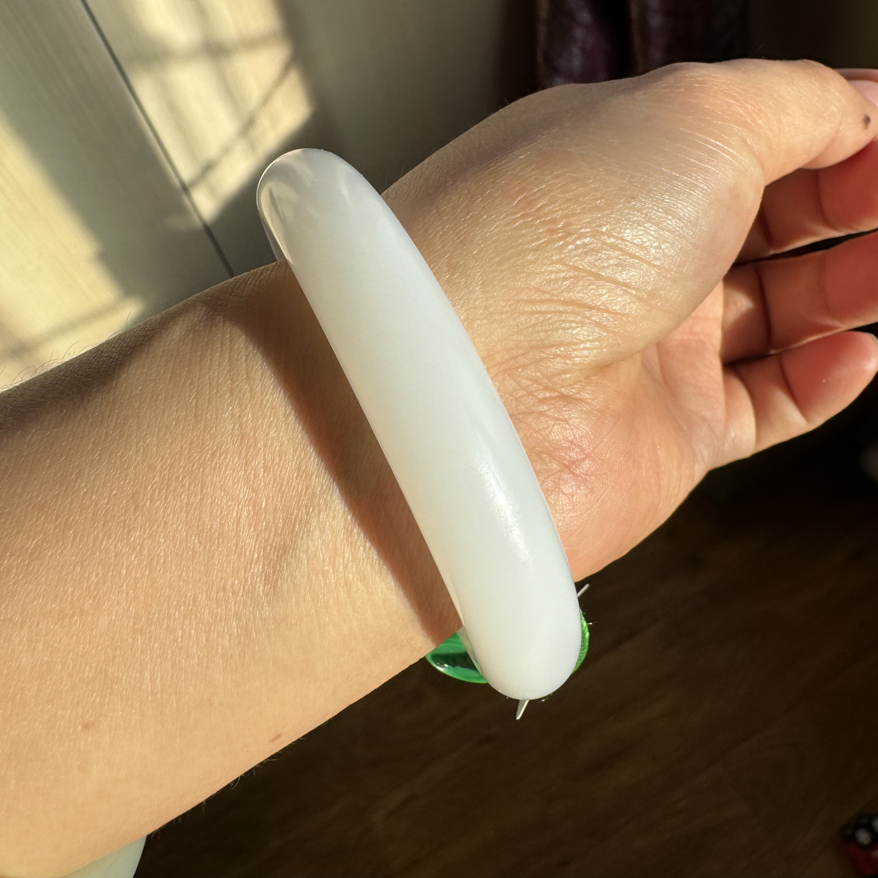 58圈新疆和田玉羊脂白玉手镯且末天泰高白油膏大厚装收藏镯毕业镯,珠宝/钻石/翡翠,手饰,淘宝优惠券,粉丝福利购,淘宝优惠卷