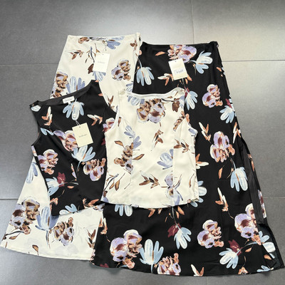 复古港风滑滑质感背心A字半裙