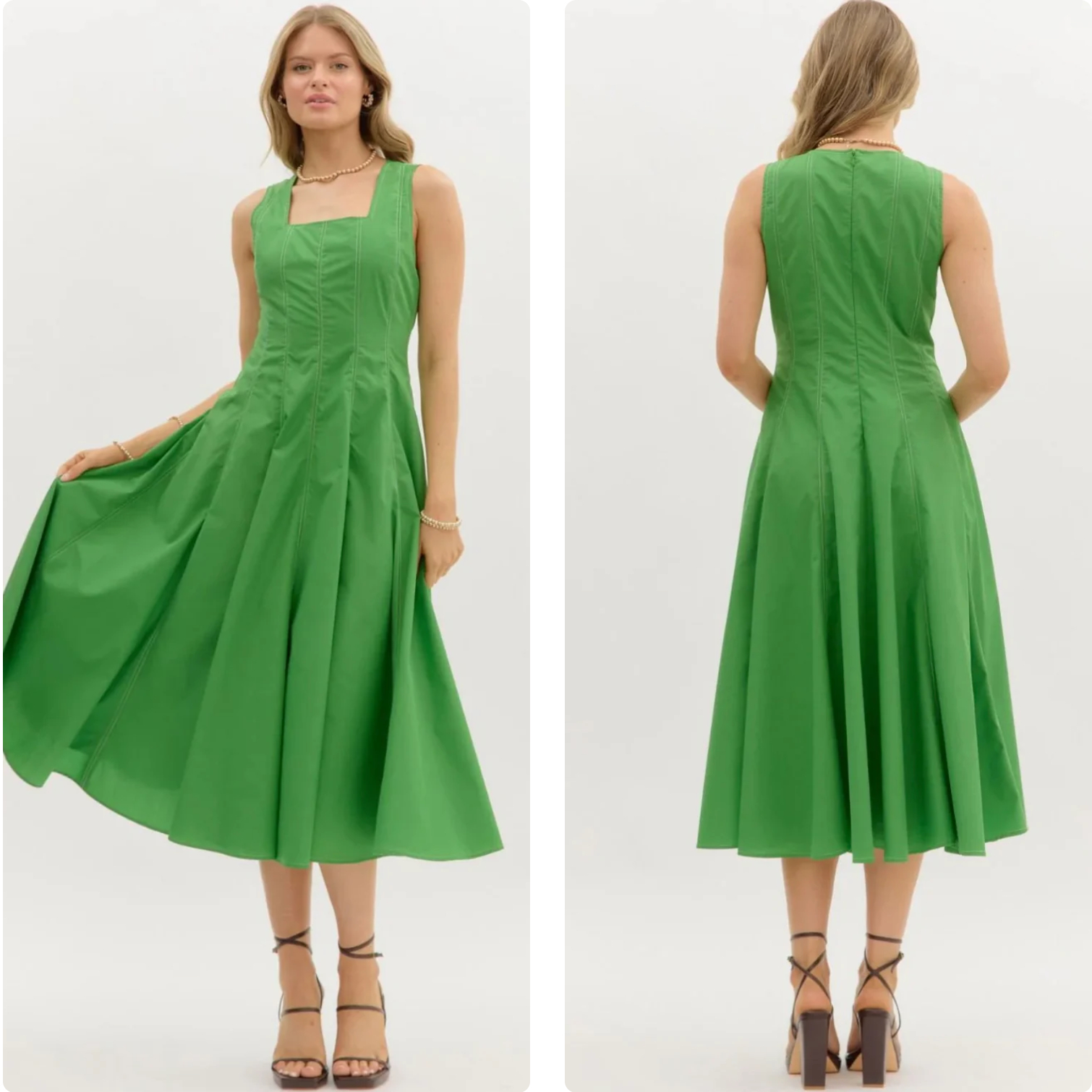 外贸单法式A字大摆连衣裙