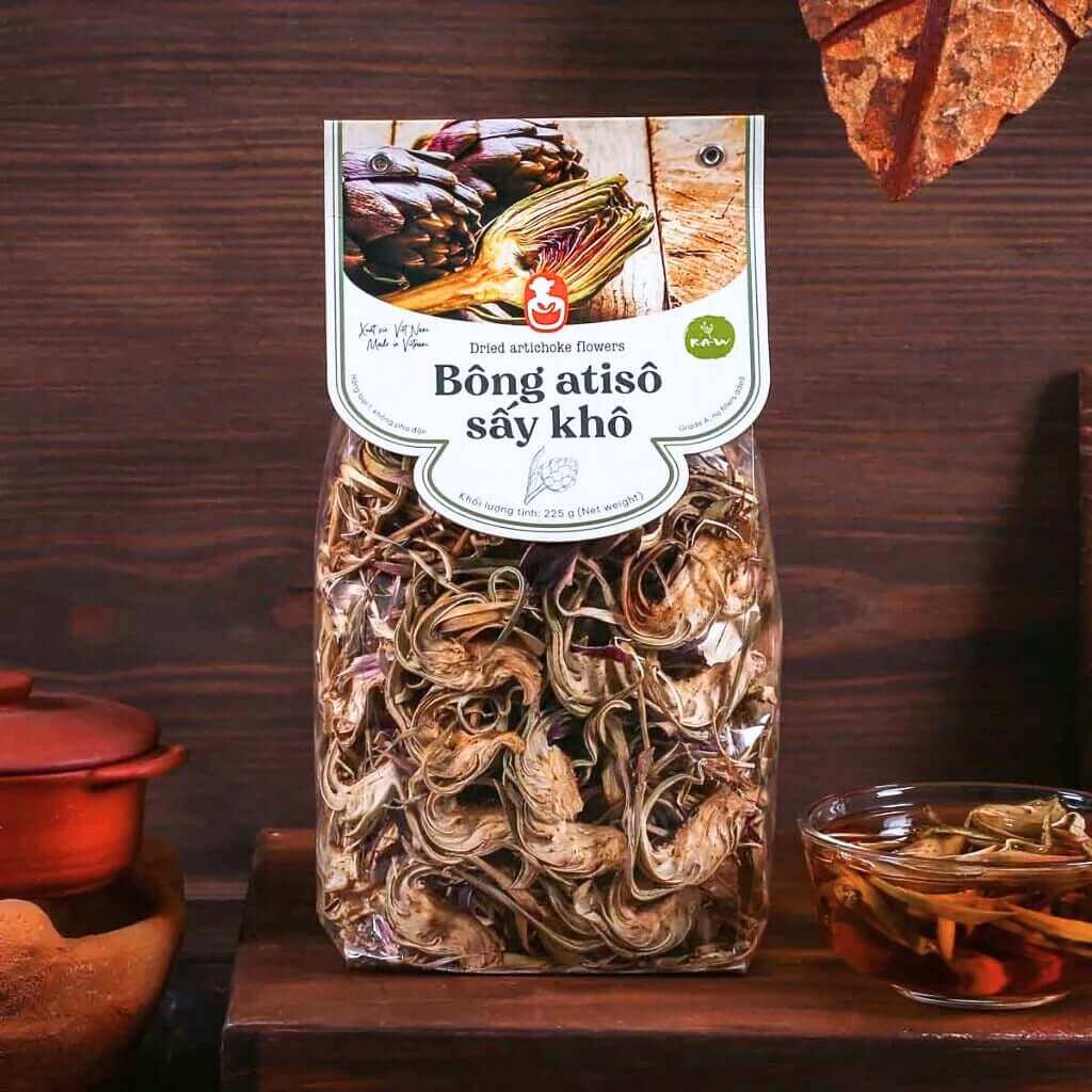 越南代购直邮越南大叻L'angfarm洋蓟茶 Bong atiso say kho 225g