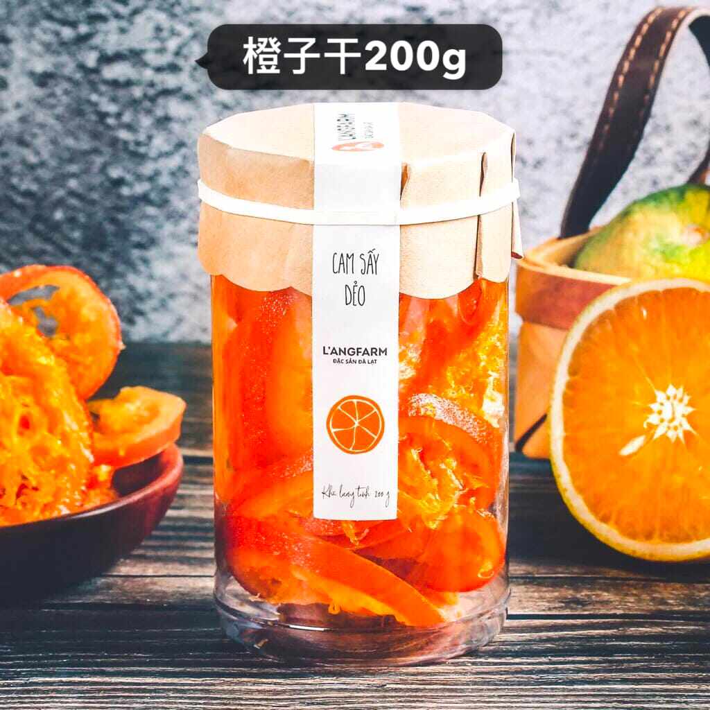 越南直邮大叻langfarm软糯水果干菠萝/青苹果/木瓜/橙子 罐装