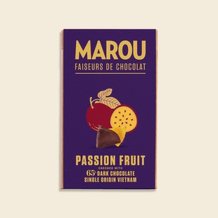 Chocolate 直邮Marou 黑巧克力百香果干 Dark 65% Passion Fruit