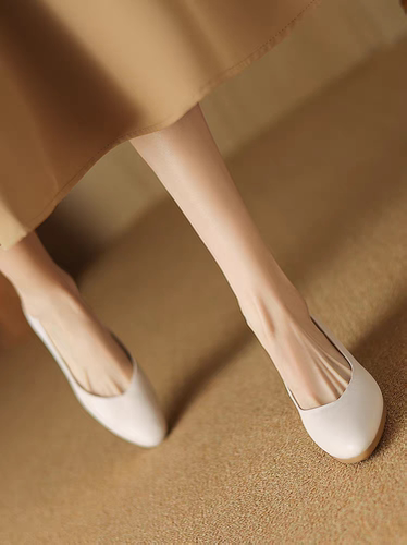 职业工作鞋软皮通勤小皮鞋女真皮浅口单鞋修身显瘦尖头夏季女鞋子