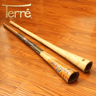 Terre迪吉里杜管柚木入门演奏级Didgeridoo澳洲吹管声音疗愈乐器
