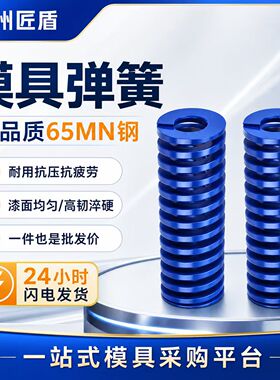 国产65MN模具弹簧日标蓝色矩形扁线压缩重负荷TH 耐高温 高强度