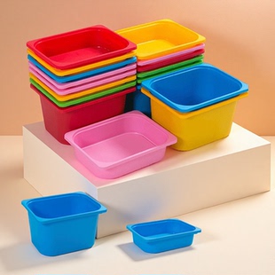 儿童玩具收纳架收纳盒整理盒子储物柜塑料盒子高矮桶置物架盒子