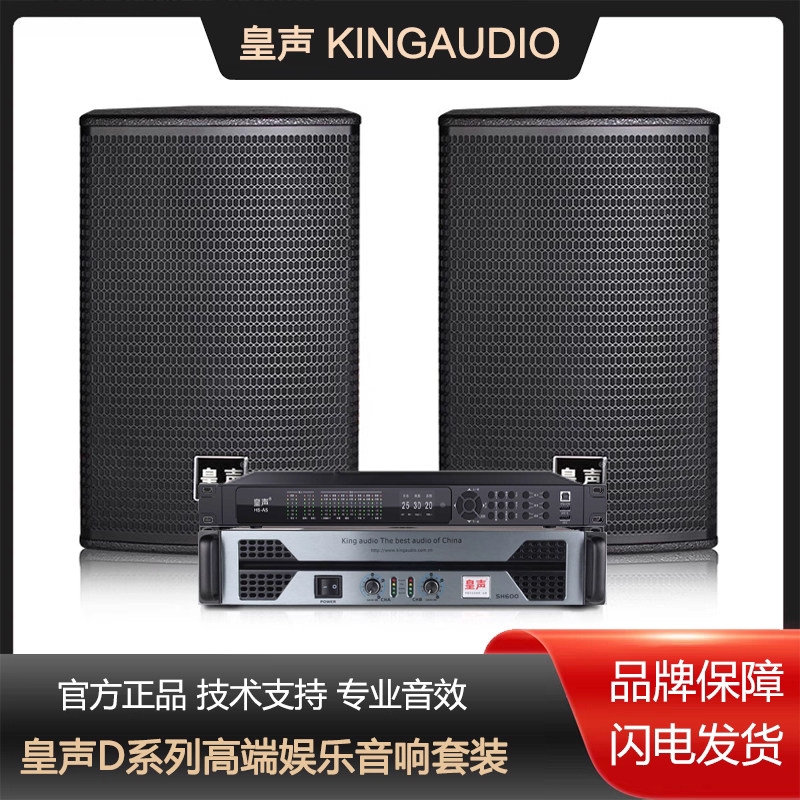 KingAudio/皇声 D15一拖二20-50平方 高端KTV音箱家庭K歌音响套装