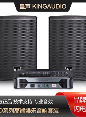 KingAudio/皇声 D15一拖二20-50平方 高端KTV音箱家庭K歌音响套装