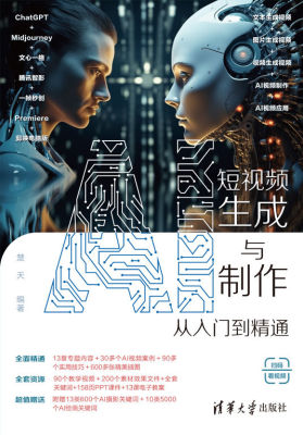现货正版:AI短视频生成与制作从入门到精通9787302645658清华大学出版社