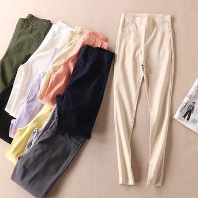 推bi备不起球不褪色可劈叉小脚裤