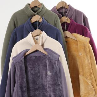 730克~加厚保暖秋冬奥利绒卫衣女外套休闲刺绣立领珊瑚绒衫 F3245