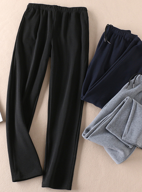 外贸出口单~冬季男士加绒运动裤直筒卫裤保暖跑步休闲长裤子 C314