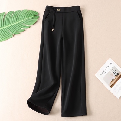 600克~不起球加绒直筒显瘦西装裤