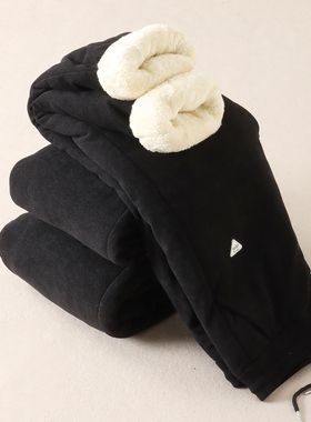 900克一条过冬！东北零下特厚保暖驼绒棉休闲裤女外穿毛棉裤W2084