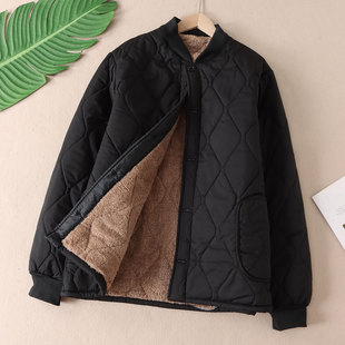 日常简约显瘦夹克棉服 休闲立领棉袄冬季 F41 加绒保暖男士 可机洗