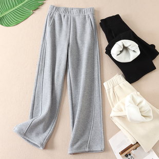 女冬加厚绒休闲长裤 680克 直筒裤 6片拼接窄版 X252 好穿不贵福利款