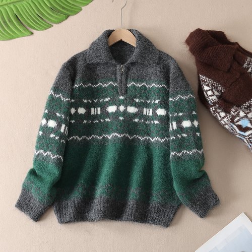 640克~毛绒绒美式休闲保暖毛衣