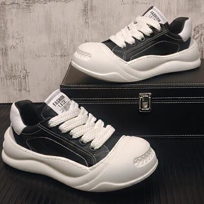 真皮透气厚底增高男士休闲鞋板鞋