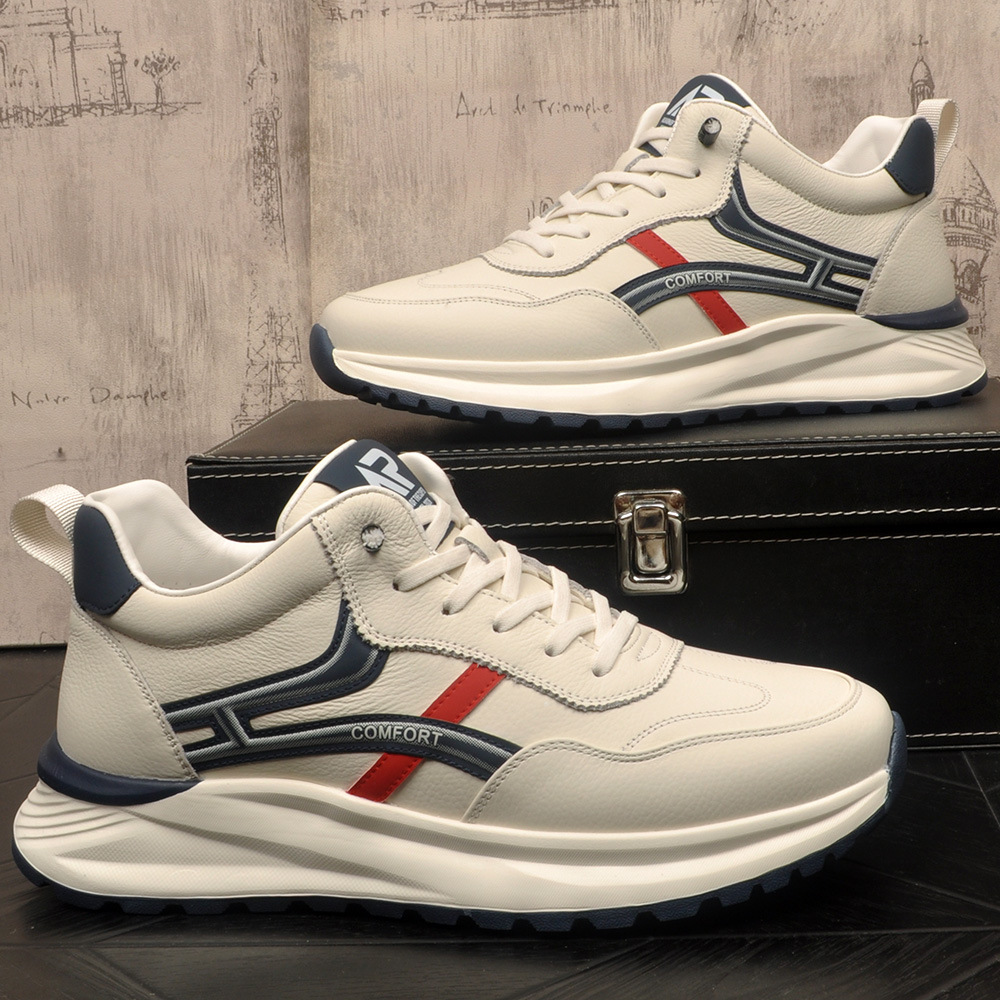 2025冬季新款男士加绒保暖德训鞋时尚百搭拼色韩版运动休闲鞋潮鞋