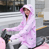 電動車防曬衣女純棉長袖夏季騎車防紫外線披肩帶帽摩托車遮陽衫