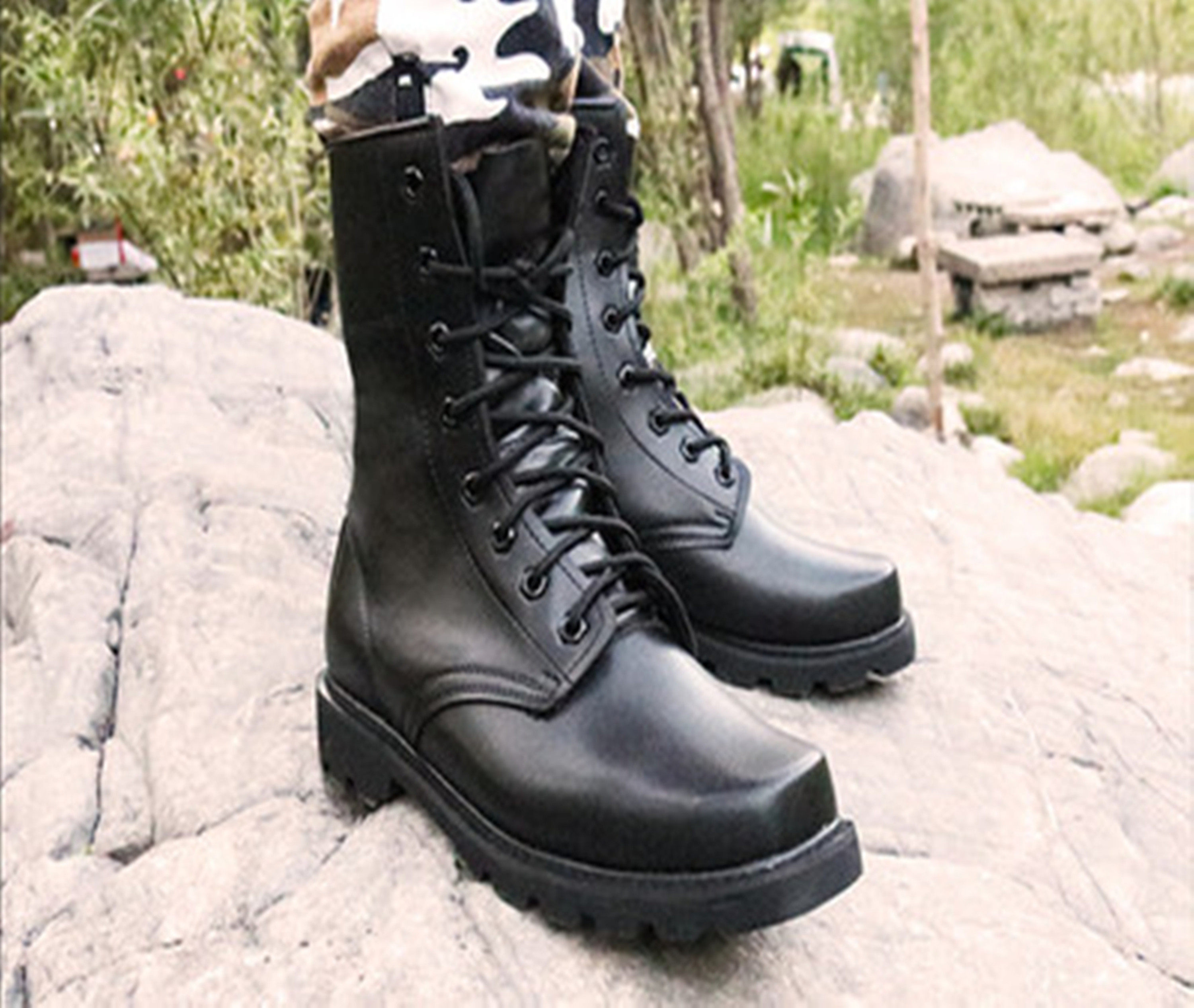 秋冬保安靴男特训靴特战防爆靴特勤靴单靴马丁靴作训靴战术靴