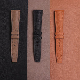 epsom手掌纹牛皮表带起鼓工艺定制表带适用萧邦欧米茄万国劳力士