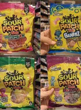 香港代购 进口零食SOUR PATCH酸甜小熊软糖190g儿童大包分享装