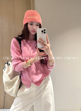 CHICHEN晨妍黑标 云端  1OO%全羊毛针织衫女毛衣开衫秋季新款上衣