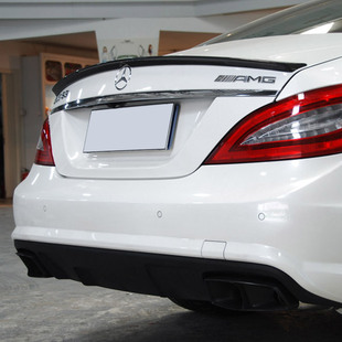 奔驰CLS级W218 CLS300 CLS350 CLS500改装AMG款PU压尾翼 碳纤R款