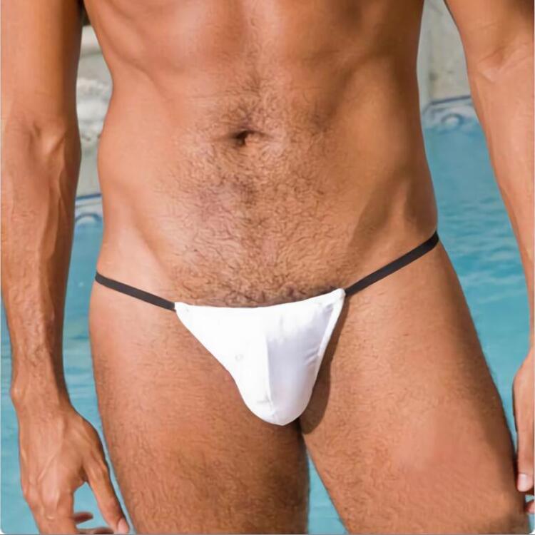 夏季男士性感低腰纯色丁字内裤