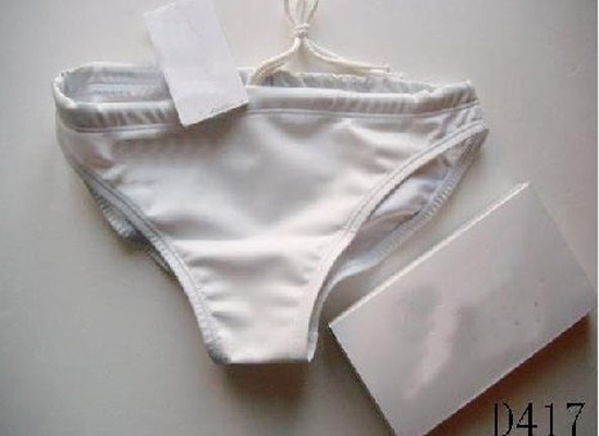 定制男士白色三角泳裤低腰纯色泳衣性感泳装游速干专业温泉冬泳