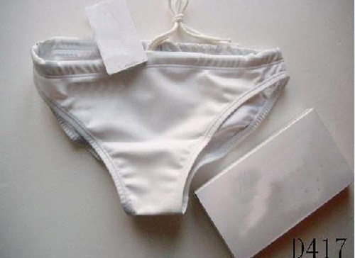 定制男士白色三角泳裤低腰纯色泳衣性感泳装游速干专业温泉冬泳