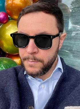 复古米钉丙酸插芯太阳镜高品质欧美方形墨镜女时尚显瘦偏光男士