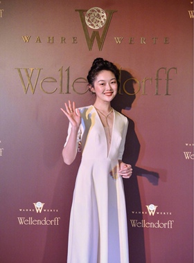 晚礼服连衣裙宴会仙气高贵白色V领收腰气质中长款大摆礼服连衣裙