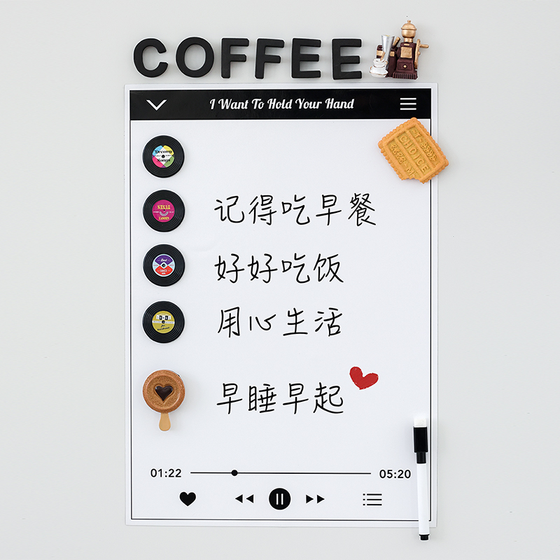 可擦写留言板备忘录装饰磁力贴