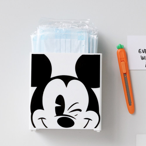 可爱卡通米奇收纳盒磁吸壁挂式