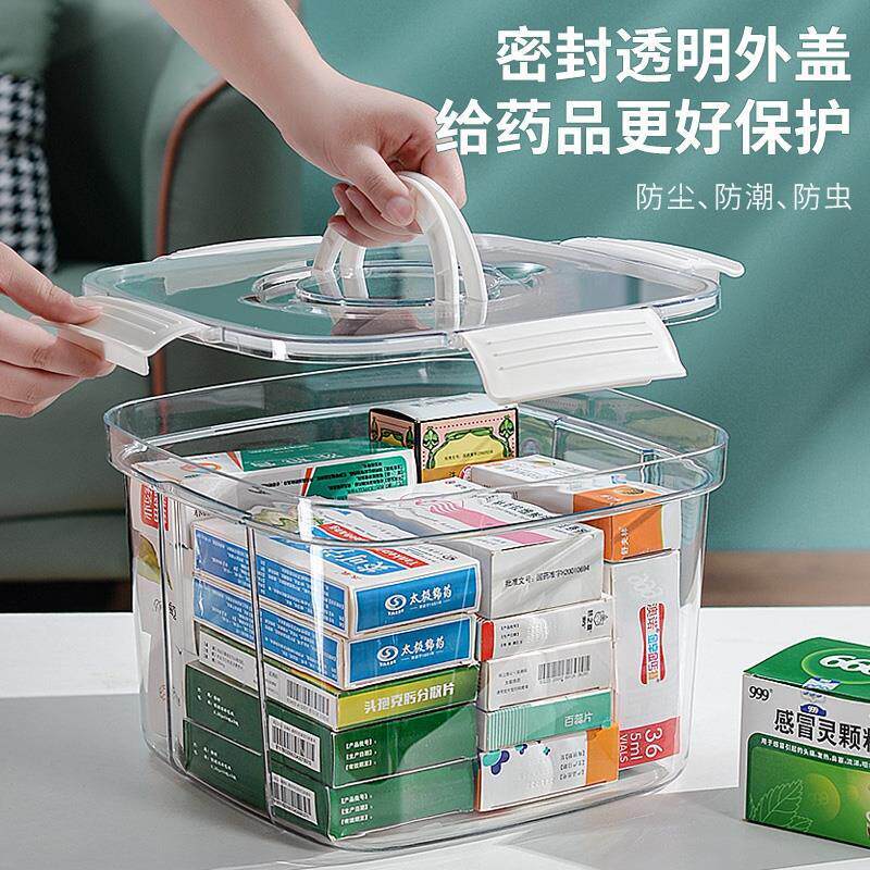 小药箱家庭装应急药品感冒药收纳医药箱家用大容量医疗大号急救箱