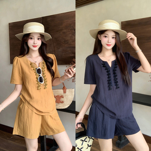 李潇洒微胖定制乐派儿大码 女装 滴一胖杨杨玉奢姿旗舰店大面菁套装