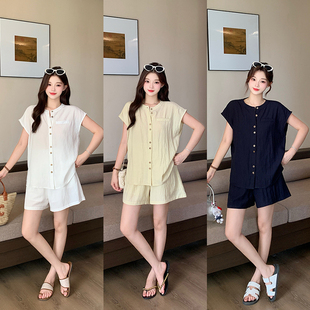 李潇洒微胖定制乐派儿大码 女装 滴一胖杨杨玉奢姿旗舰店大面菁套装