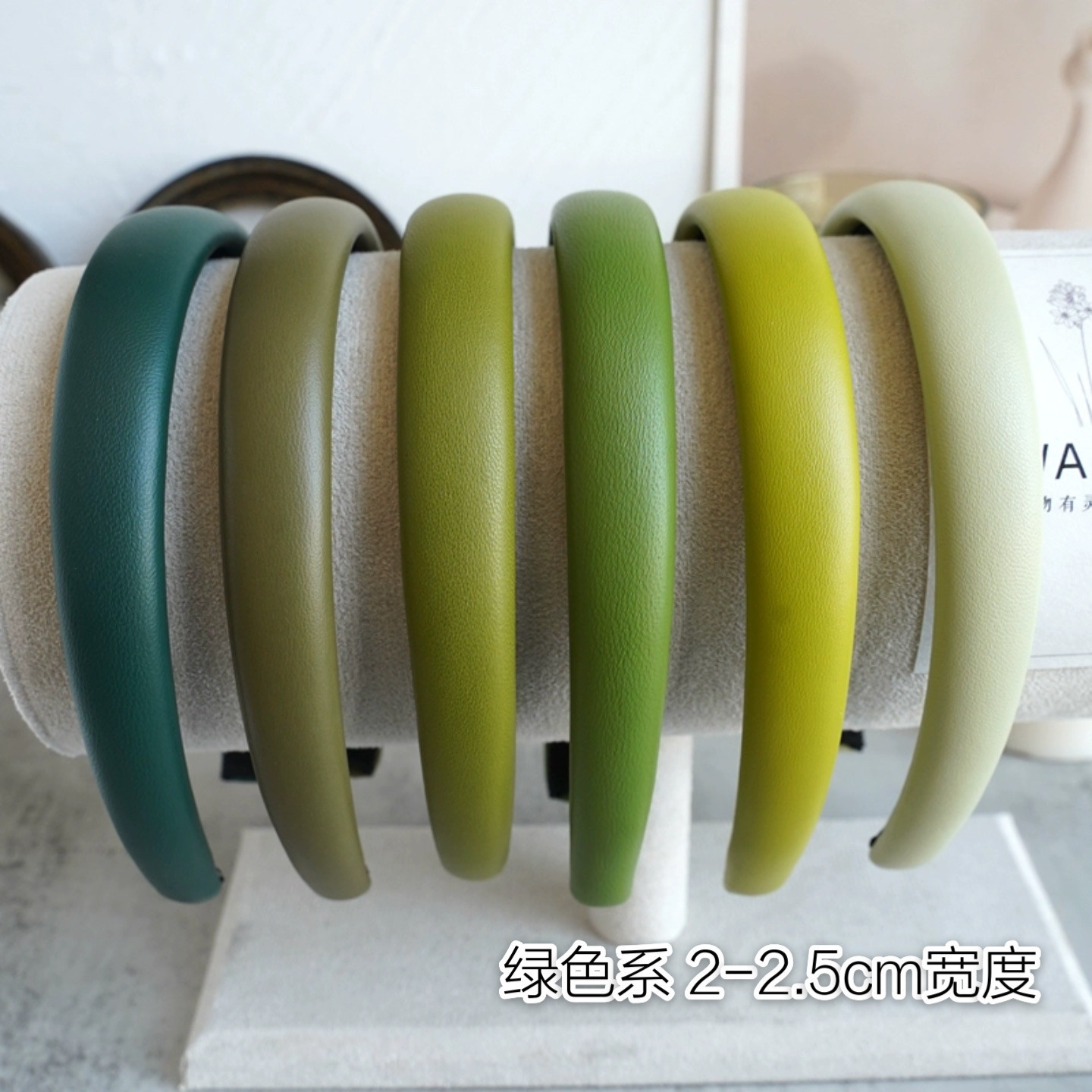 2025新款2cm真皮宽发箍纯色羊皮基础款发卡防滑ins韩式质感头箍
