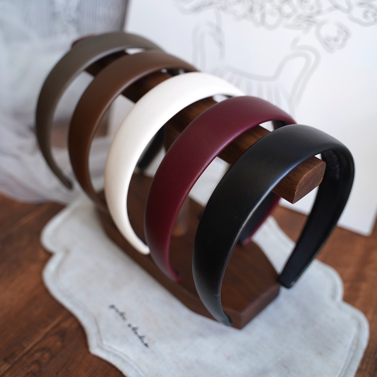 防滑无增高3cm小羊皮百搭发箍真皮高级感质感发卡宽边防滑头箍