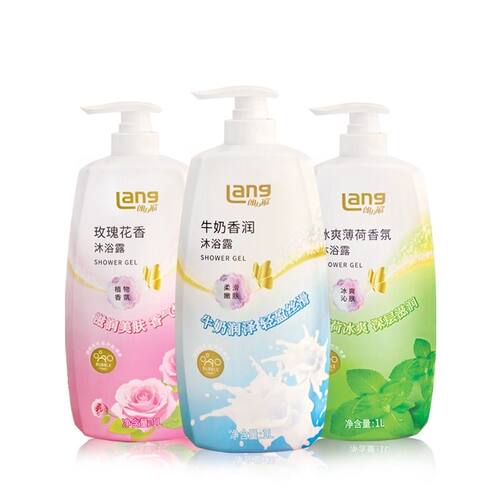 朗力福牛奶香润沐浴露1L